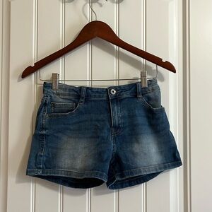 Girls Mayoral Light Wash Denim Shorts